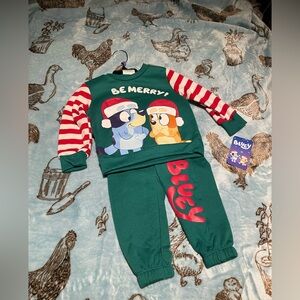 NWT Bluey and Bingo Matching Christmas Sets!